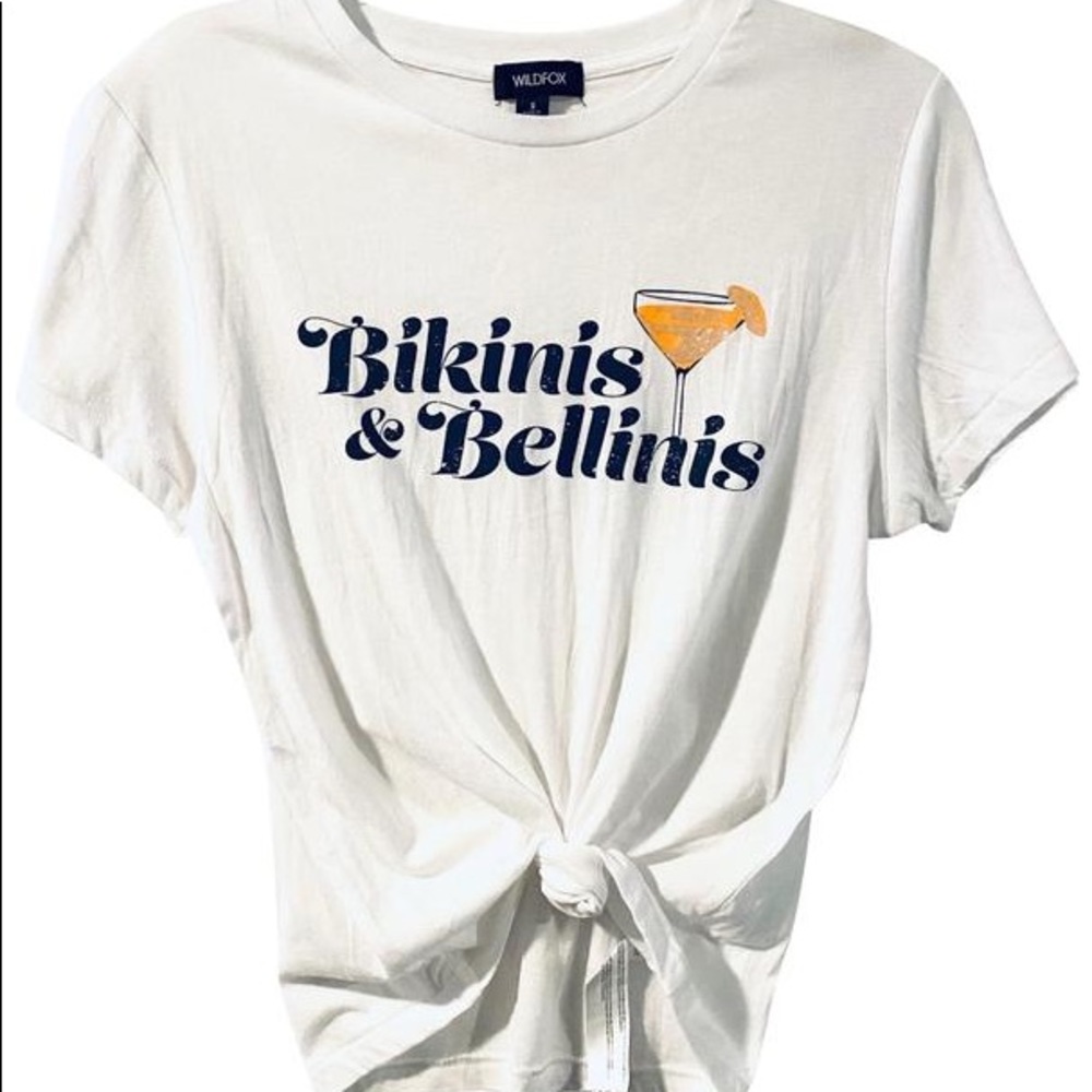 NWT $88 Wildfox “Bikinis and Bellinis” Cute tee